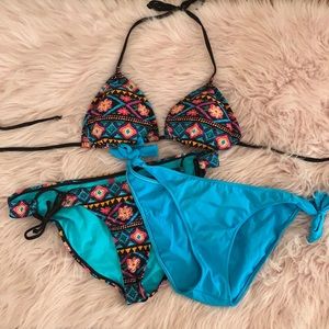 String bikini and bonus bottoms